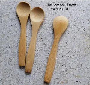 Cucchiaio da <span class=keywords><strong>miele</strong></span> a testa tonda in bambù da 13 cm - Product Image 1