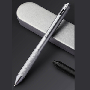 Regalos IStapromo, Bolígrafo Multicolor 4 en 1, Lápiz Mecánico Multifunción con Caja Metálica de 0.5 mm, Tintas Roja/Azul/Negra - Product Image 1