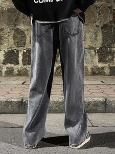 Jeans classici di nuova moda 2025 pantaloni larghi larghi da uomo quattro <span class=keywords><strong>stagioni</strong></span> pantaloni larghi Street Hip-Hop pantaloni larghi - Product Image 3