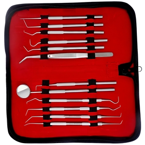 12 Pcs Dental Hygiene Scaler Mouth Mirror Set Stainless Steel Ergonomic Grip Dental Instruments Wholesale Supplier - Product Image 2
