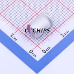 ตัวเก็บประจุแบบแข็ง PCR0EEL561MF09CC25WP ชนิด Through Hole (THT), ขนาด D6.3xL9 มม. 560uF 20% 2.5V โพลีเมอร์ - Product Image 1