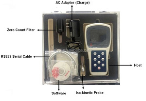 Compteur de particules laser portable Sujing Y09-3016 en plastique avec écran LCD, alimenté par batterie, 2,83 L/min, pour le contrôle ponctuel des salles blanches - Product Image 3