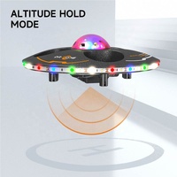 Mini Dron RC de 2,4G con luz colorida deslumbrante, OVNI volador de una tecla, Avión de espuma EPP, cuadricóptero con Control remoto, incluye cargador