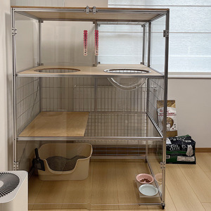Aluminum Profile <b>Cat</b> <b>Cage</b> Rectangular Multifunctional Pet Furniture Custom Size - Product Image 3