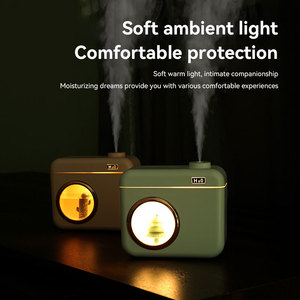 Nuevo diseño 400ml Usb ultrasónico Cool Mist escritorio hogar pequeña luz nocturna Cámara creativa modelado humidificador de aire - Product Image 6