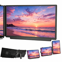 Extensor de Pantalla Doble para Portátil, 3840 x 2160P, Ultra Delgado, Portátil, USB-C, para Trabajo Remoto