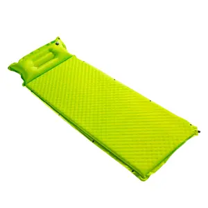 Single self-inflating outdoor camping supplies moisture-proof MATS folding beach sleeping bag