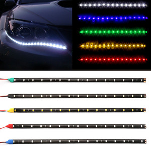 Led Atmospheres Decorative <strong>Lights</strong> <strong>30cm</strong> Car <strong>Light</strong> <strong>Strip</strong> 15 LED Motorcycle Flexible bar