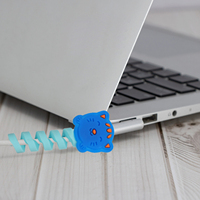 Protecteur de câble de données en silicone mignon de style dessin animé pour câble de charge Apple housse de protection de câble de données anti-casse