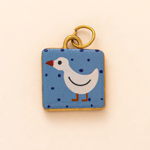 Ciondolo Artigianale Manna in Acciaio Inox Dipinto a Mano con Stella e Nuvola, Placcato in Oro 18K, Charm per Creazione di Gioielli Fai-da-Te - Product Image 4