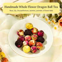 Thé noir de lys du Yunnan fait main, boules de thé fleuri en vrac 1kg, thé aux herbes séchées naturelles comestibles, thé santé, Dragon Pearl Fenglai Chaotang