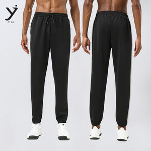 Venta al por mayor logotipo personalizado hombres pantalones gimnasio Fitness pantalones con cremallera bolsillo moda Joggers para hombres - Product Image 2