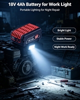 Paket Baterai Pengganti Lithium Ion 4Ah Kompatibel dengan Bor Tanpa Kabel 14.4V Alat Tenaga Li-ion Baterai Isi Ulang