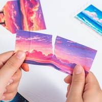 Lot de 6 rouleaux de ruban adhésif Washi à thème ciel et paysages naturels de 2 mètres pour journalisation, autocollants décoratifs pour agenda et carnet DIY