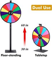 Aangepaste Cmyk Printing Fortune Wheel Foam Dry Erase Tafelblad Kerst Spinning Prijs Spel Voor Carnaval Tradeshow