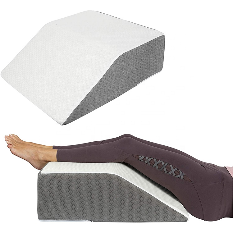 工厂批发健康家庭护理膝盖疼痛手术后睡眠枕头医疗枕头腿部记忆泡沫枕头
