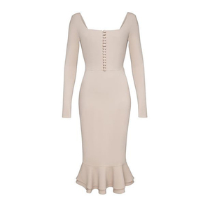 Formale elegante Vestidos Fiesta alla moda <span class=keywords><strong>vestiti</strong></span> <span class=keywords><strong>da</strong></span> donna a manica lunga Party Bodycon fasciatura <span class=keywords><strong>da</strong></span> sera abito Casual <span class=keywords><strong>da</strong></span> donna - Product Image 5