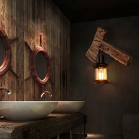 Lámpara de Pared Industrial Vintage Multifuncional, Estilo Retro Americano, para Decoración de Restaurantes, Bares y Cafeterías