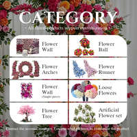 Arche florale rouge, rose et orange vibrante, arrangement de roses et de pivoines artificielles pour la décoration de mariage