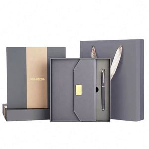 2026 Fashion Notebook Box Gift Set With Pen High-end Business Office <b>Notepad</b> Enterprise Annual Meeting <b>A5</b> Business Notebook Gift - Product Image 3