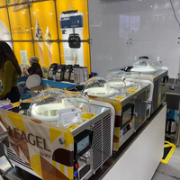 MILES GALAXY V2 MILANO, le système de gelato Horeca ultime, production et service direct tout-en-un, machine à gelato de comptoir