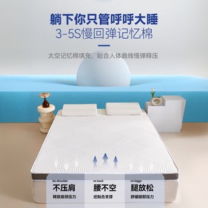 <b>Memory</b> <b>Foam</b> Mattress <b>Topper</b> 50mm Thickness Geometric Pattern For Home Bedding <b>Single</b> Size - Product Image 4