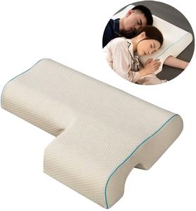 Couples Pillow Arched Cuddle Pillow Wife Husband Arm Rest Anti Pressure Hand Pillow for Couples Sleeping