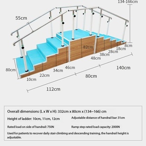 Professional Multi-step Physical Medicine Aid Gait Training Steps for Stroke Patients - Product Image 2
