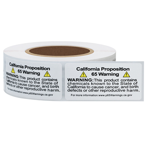 Etichette di Avvertenza Proposition 65 della California Hybsk, Adesivi di Avviso per Prodotti Chimici 2x1 Pollici, 500 Etichette - Product Image 4