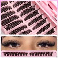 Clusters de cils individuels 160/200 pièces, DIY, cils épais en D, extensions de cils individuels 8-16mm, maquillage