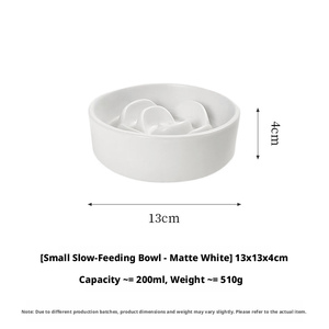 Ciotola per Animali Domestici in Ceramica Opaca Ecologica a Forma di Petalo, Moderna, per Alimentazione Lenta, Anti-Soffocamento, Antiscivolo, Facile da Pulire per Abitudini Alimentari Sane - Product Image 6