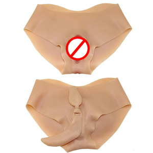 Pantaloncini realistici in Silicone con Vagina protesica, biancheria intima Transgender Crossdresser, oggetti di scena Cosplay in Silicone - Product Image 2