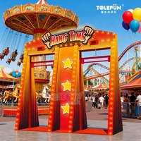 Tolefun Grand parc d'attractions extérieur Midway Carnival Skill Games Beat the Bar Challenge Hangtime Gift Racks des deux côtés