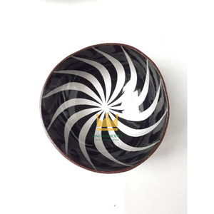 ชามมะพร้าวเคลือบสีสันสดใส ราคาประหยัด เป็นมิตรกับสิ่งแวดล้อม ใช้แล้วทิ้ง สไตล์โบฮีเมียน - Product Image 2