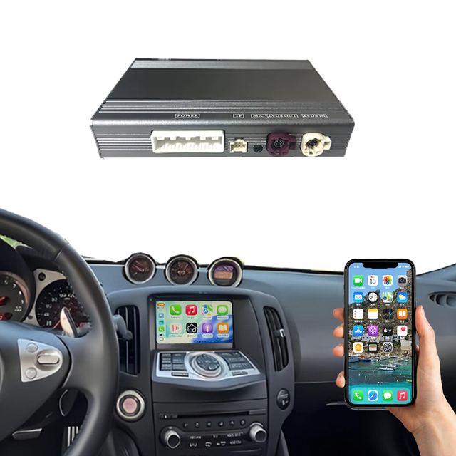 OEM Wireless Apple Carplay for Nissan 370Z 2010-2019 Multimedia Interface RadioPlayer Navigation With Backup Camera Android Auto