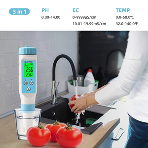 Medidor de pH, EC e Temperatura BLE-9902 Inteligente com Bluetooth, Tipo Caneta, Testador de Qualidade da Água para Hidroponia e Aquários, Plástico Personalizável OEM - Product Image 3