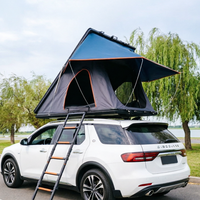 Tente de toit rigide en aluminium LLOYDBERG OEM/ODM, toile imperméable, ouverture automatique rapide pour le camping sur toit de voiture, Overland