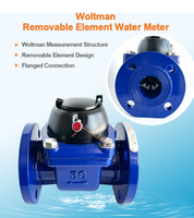 Compteur d'eau Woltman DN50-DN300 IP68 ISO4064 R80 à bride en fonte avec RS485 Modbus Pulse pour la mesure de l'eau en gros volume sur les pipelines
