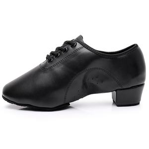 Zapatos de salón negros para hombre, mocasines de cuero suave, para Salsa, Argentina/Tango/Bachata/Kizomba/Salsa - Product Image 3
