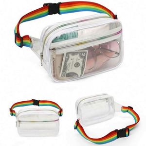 Sac banane transparent étanche en PVC, mignon, personnalisable avec logo, pour voyage décontracté et fitness, vente en gros - Product Image 6