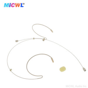 Cable desmontable con micrófono de doble oreja para G2 G3 G4 ULXD4 QLXD SLXD PGXD AD4D SLX ACT ATW Cable separable 6 enchufes Beige - Product Image 2