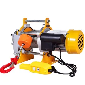 Winch Small Winch ALLMAN Best Selling 50m 100m Long Cable Lifting Multipurpose Portable Small Electric Winch 220v