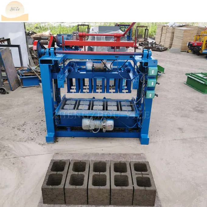 Small industrial sand Hollow Block Making Machine in Africa and mud Concrete soil Cement Brick Making Machine