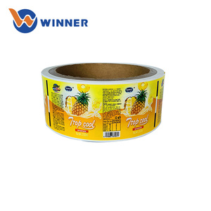 Tùy chỉnh giá rẻ Giá nước ép trái cây nhựa không thấm nước đóng chai đầy màu sắc OPP bọc vòng bao bì nhãn - Product Image 3