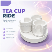 Leber LB-E : Manège carrousel électrique en forme de tasse à thé, chaises pivotantes électriques, équipement de jeu intérieur, pour parcs d'attractions et fêtes