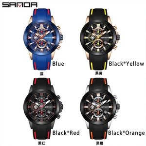 Reloj de Cuarzo Sanda 5503 de Moda para Hombre, Cronógrafo Deportivo Impermeable para Exteriores - Product Image 2
