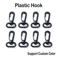 Mousquetons rotatifs à déclenchement rapide en plastique de 13 mm pour sangles de sacs à dos et ceintures