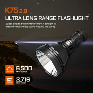 Lampe torche à longue portée K75 2.0 SBT-90 GEN2 LED Super Throw, lampe de <span class=keywords><strong>recherche</strong></span> portative 6300 lumens, portée de 2716 mètres par ACEBEAM - Product Image 3