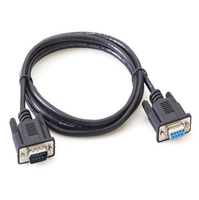 Cable Serial DB9 Negro de 1.5m/3m al por Mayor, Cable de Extensión Convertidor Serial RS232 de 9 Pines Macho a Hembra para PC/Computadora