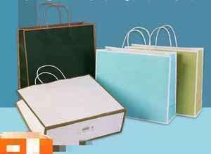 Bolsa de Papel Kraft de Colores en Oferta con Asa Redonda de Papel Trenzado para Cafetería, Restaurante de Comida Rápida y Comida para Llevar - Product Image 3